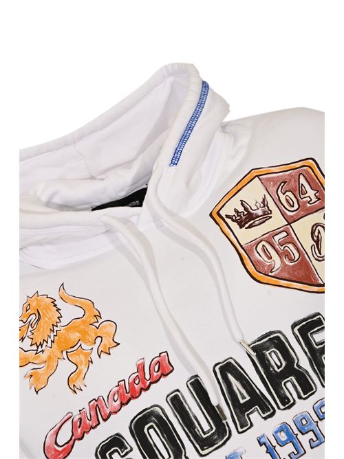 Felpa disegnata a mano in cotone DSQUARED2 | S74GU0901 S25030100